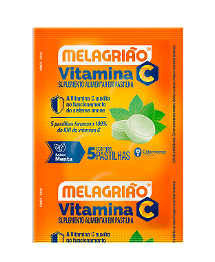Kit C/ 24 Melagriao De 5 Pastilhas Sabor Menta C/ Açucar