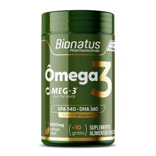 Ômega 3 1000mg - 60cap+10Grátis - Bionatus