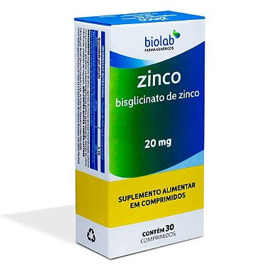 Zinco 20 Mg 30 Cp Biolab