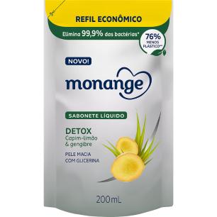 Refil Sabonete Líquido Monange Detox- 200ML