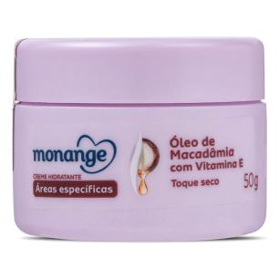 Creme Hidratante Áreas Específicas Monange Óleo de Macadâmia com Vitamina E 50g