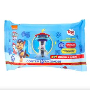 Lenço Umedecido Topz Baby Patrulha Canina Cremmer