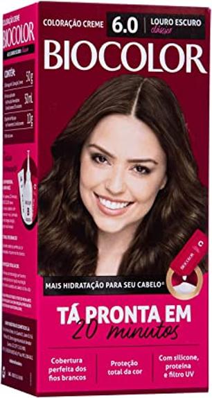 Tinta de Cabelo Biocolor Mini Kit Louro Escuro Clássico 6.0
