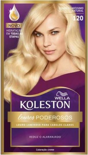 Tinta de Cabelo Koleston Louro Clarissímo Natural 120