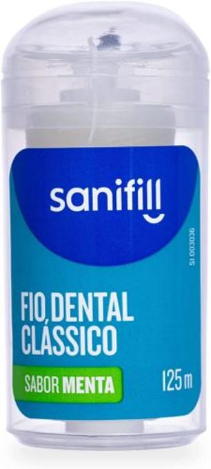 Fio Dental Sanifill Clássico Sabor Mental 125 metros – Leve Mais, Pague Menos