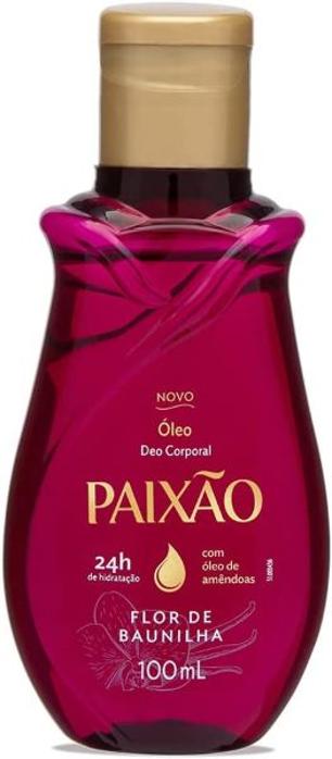 Óleo Corporal Paixão Flor de Baunilha com ação desodorante 100ml