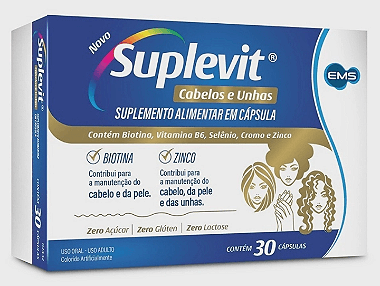 Suplevit Cabelos & Unhas 30 Capsulas Ems