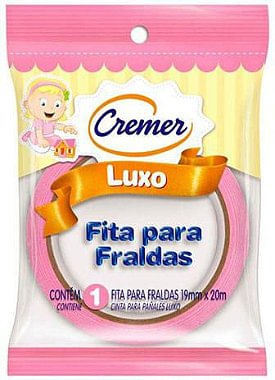Fita Fralda Rosa 19Mmx20M Cremer