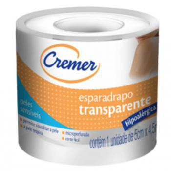 Esparadrapo Transparente 5 cm x 4,5 m Cremer