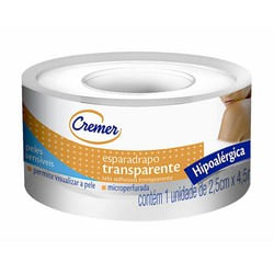 Esparadrapos Transparente 2,5Cm X 4,5M Cremer