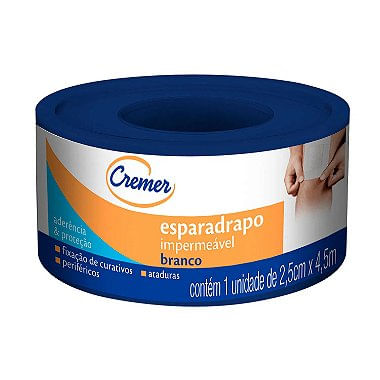 Esparadrapos Impermeavel Branco 2,9Cmx4,9M Cremer