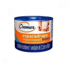 Esparadrapo Imp Branco C/ Lacre 2,5 cm x 90 cm Cremer