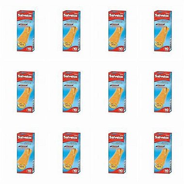 Kit C/ 12 Curativo Salvelox Tradicional 10 Unidades