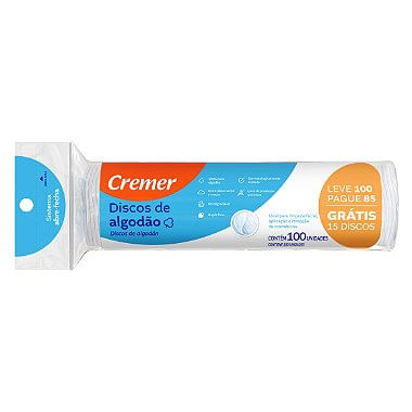 Disco De Algodao Face Liso 100 Un Crm