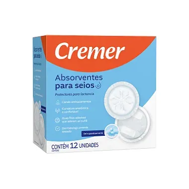 Absorvente Para Seios Cremer 12 Unidades