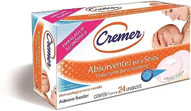 Absorvente Para Seios Com 24 Unidades Cremer