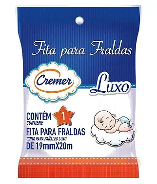 Fita Fralda Azul 19Mmx20M - Cremer