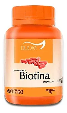 Biotina 60Cápsulas 450Mg Duom