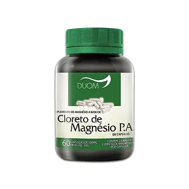 Cloreto De Magnésio P.A 60Cáps 500Mg Duom