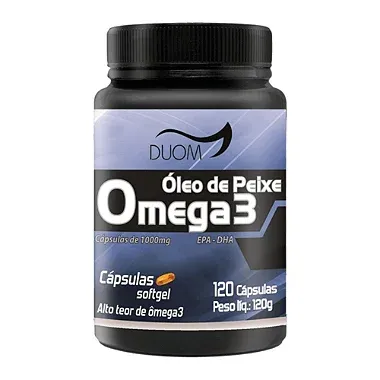 Ômega 3 Óleo de Peixe 1000mg 120Caps.- Duom