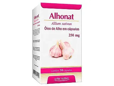 Alhonat 250 Mg 30 Ca Oleo De Alho Arte Nativa