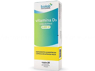 Vitamina D3 2000Ui 30 Ca Biolab