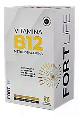 Vitamina B12 Metilcobalamina 300MG 60CAP - FORTLIFE