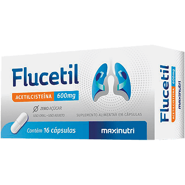 Flucetil 600mg 16 capsulas - Maxnutri