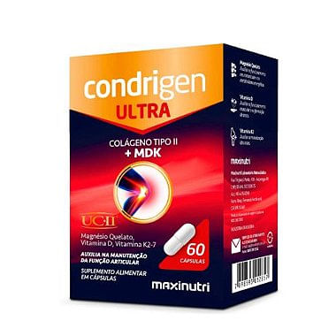 Condrigen Ultra Colágeno Tipo 2 + Mdk 60 Cápsulas Maxinutri