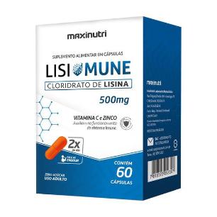 Lisimune Lisina/Vitamina C/Zinco 60 Cápsulas
