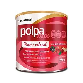 Polpa Mix Sabor Frutas Vermelhas 250Gr Maxinutri