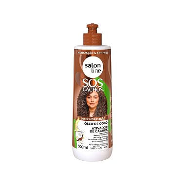 Ativador de Cachos SOS Cachos Coco Tratamento Profundo 500ml Salon Line