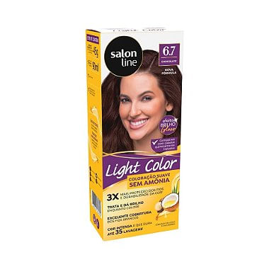 Coloração Light Color 6.7 Chocolate Salon Line