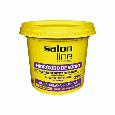 Hidróxido De Sódio Com Óleo De Semente De Manga Forte/Super Salon Line 250G