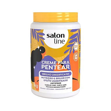 Creme De Pentear Salon Line Brilho Umidificado 1000G