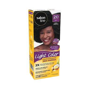 Coloração Salon Line Light Color Profissional 2.0 Preto