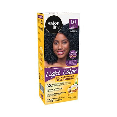Coloração suave Light Color 1.0 Preto Azulado Salon Line