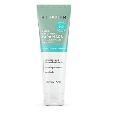 Creme Para Mãos Acido Hialurônico Hidraderm 60G- Farmax