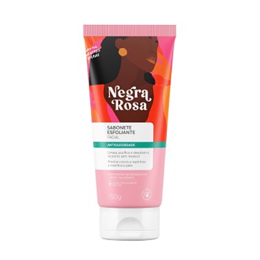 Sabonete Esfoliante Facial Antioleosidade Negra Rosa 150g- Farmax