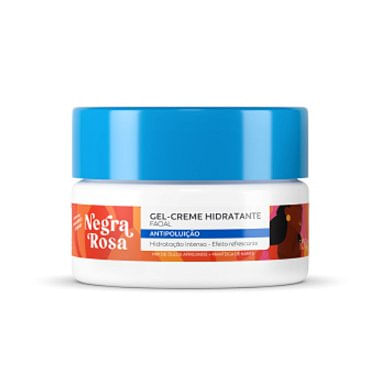 Gel Creme Hidratante Facial Antipoluição Negra Rosa 100g