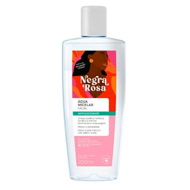Água Micelar Negra Rosa 200ml- Farmax