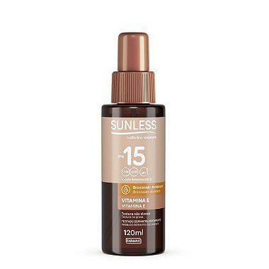 Loção Bronzeadora Fps 15 Sunless 120Ml Farmax