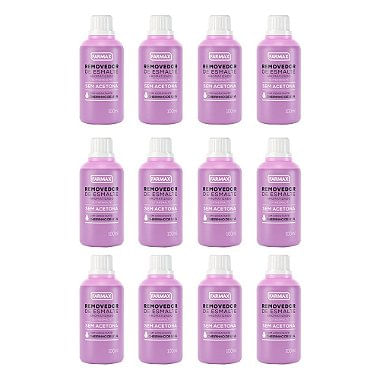 Kit C/12 Removedor Sem Acetona Uva 100Ml Farmax