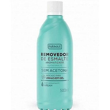 Removedor De Esmalte Farmax Sem Acetona Argan 500Ml