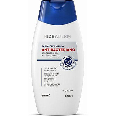 Sabonete Líquido Hidraderm Antibacteriano 200Ml Farmax