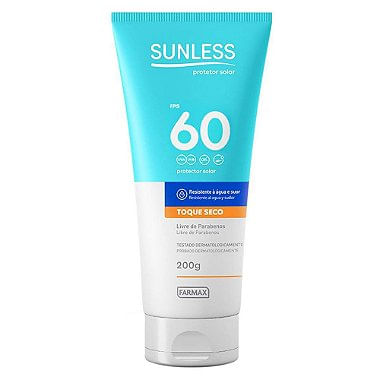 Protetor Solar Fps60 Sunless 200G Farmax