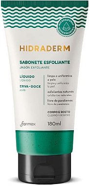 Sabonete Liquido Esfoliante Erva Doce Hidraderm 180Ml Farmax