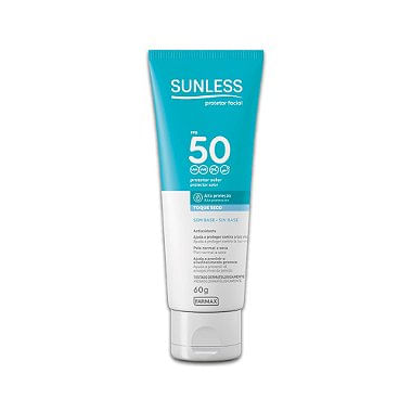Protetor Solar Facial Sunless Sem Cor Fps50 60G Farmax