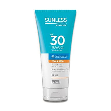 Protetor Solar Sunless Fps30 Toque Seco 200G Farmax