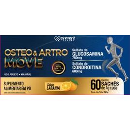 Osteo & Artro Move Condro+Gluco 60sache Laranja - PREVENT